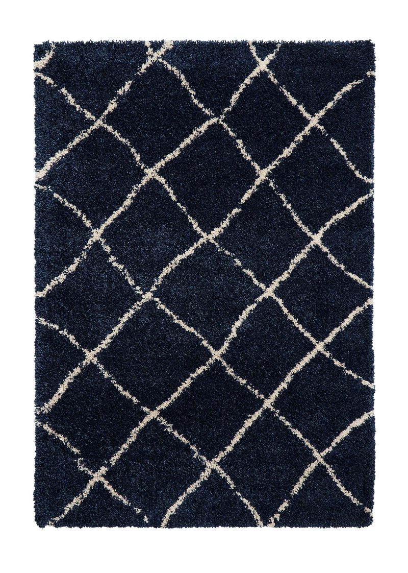 Scandi Berber - Navy / Cream- G257