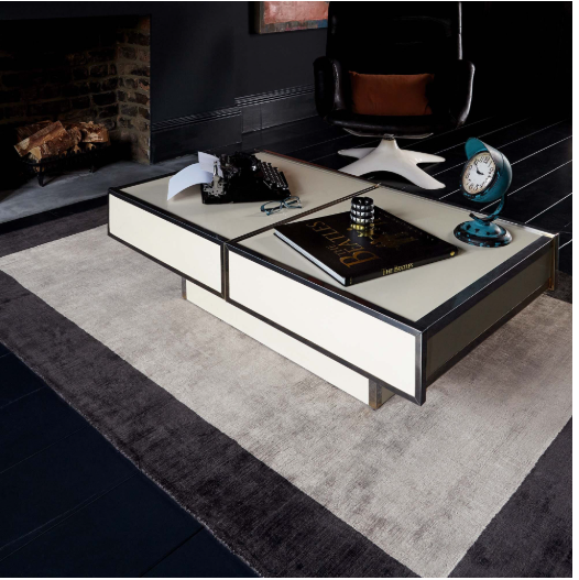 Blade Border - 04 Border -  Charcoal / Silver - Asiatic London