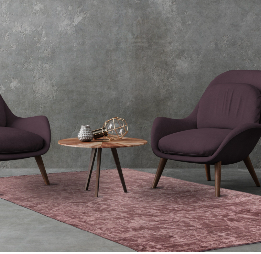 Zehraya - ZE08-  Cranberry Abstract- Asiatic London