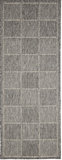 Flatweave Gel - Steel Grey- Check - Anti--Slip- Melrose Interiors