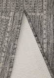Flatweave Gel - Steel Grey- Check - Anti--Slip- Melrose Interiors