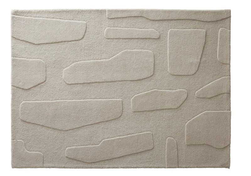 Sculptured Wool - Stone - Pheonox Rugs