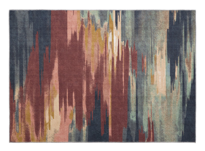 My Washable Range - Sedona - Rust / Navy -  Contemporary -  Phoenox Rug