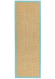 Sisal-  Natural Weaves - Linen / Aqua -   Asiatic London