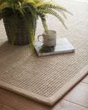 Sisal Boucle - Soft Cream Border - Pheonox Rugs