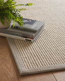 Sisal Boucle - Soft Grey Border - Pheonox Rugs
