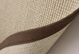 Sisal Boucle - Soft Mocha Border - Pheonox Rugs