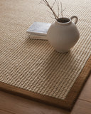 Sisal Boucle - Soft Mocha Border - Pheonox Rugs