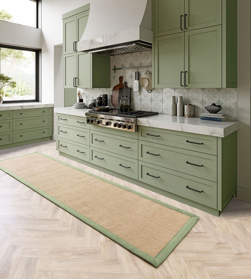 Sisal-  Natural Weaves - Linen / Sage -   Asiatic London