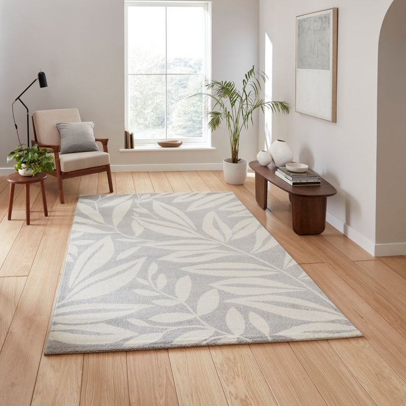 Sorrel Leaf - Grey  -  Catherine Lansfield - Think Rugs