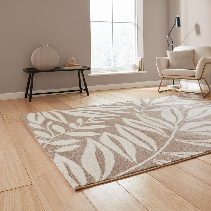 Sorrel Leaf - Natural  -  Catherine Lansfield - Think Rugs