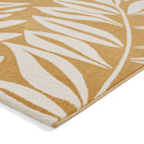 Sorrel Leaf - Ochre -  Catherine Lansfield - Think Rugs