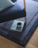 Stacked Border - Evening Blue - Pheonox Rugs