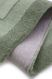 Stacked Border - Soft Green - Pheonox Rugs