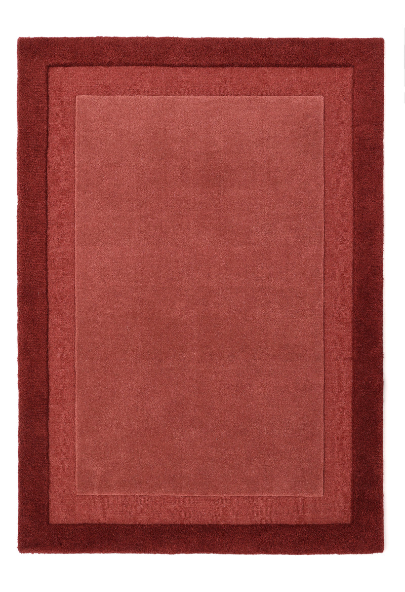 Stacked Border - Wine Red - Pheonox Rugs
