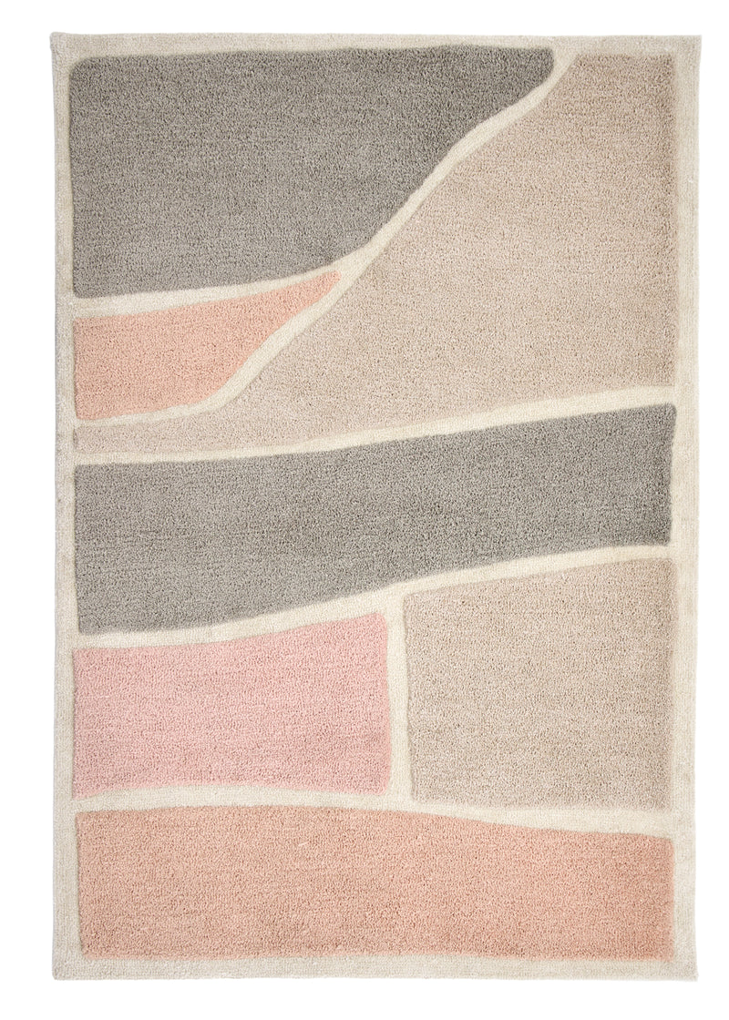 Strata - Pink / Grey - Pheonox Rugs