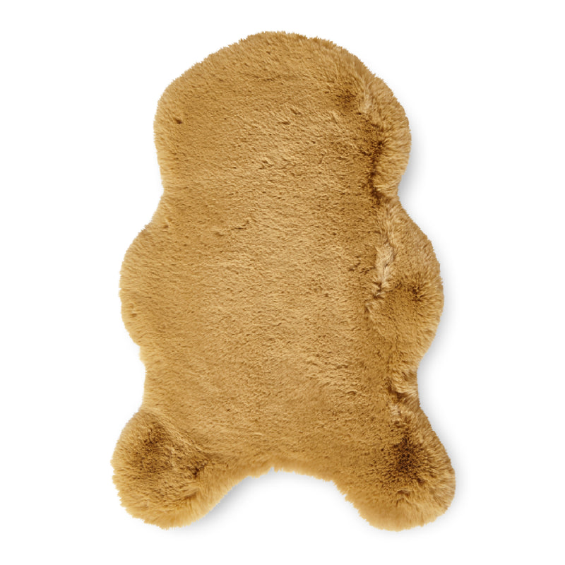 Super Teddy - Faux Sheepskin - Plain Shaggy - Mustard
