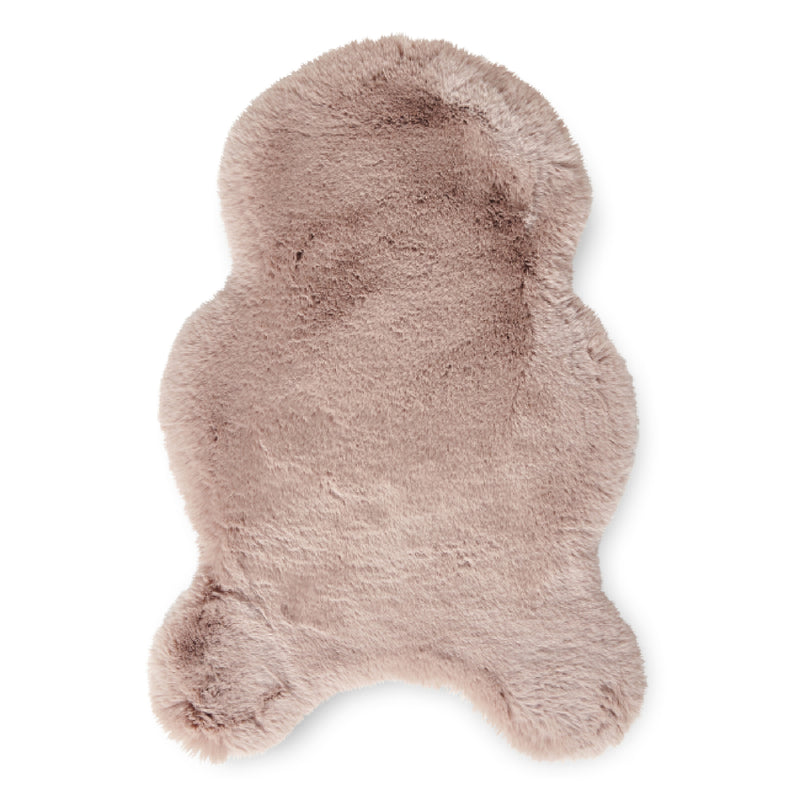 Super Teddy - Faux Sheepskin - Plain Shaggy - Rose