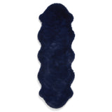 Super Teddy - Faux Sheepskin - Plain Shaggy - Navy