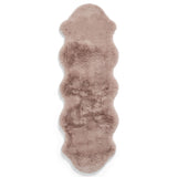 Super Teddy - Faux Sheepskin - Plain Shaggy - Rose