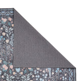 Versailles - H1373-Black / Blue  - Washable - Think Rugs