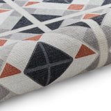 Victoria - Washable - Grey / Orange- H1190