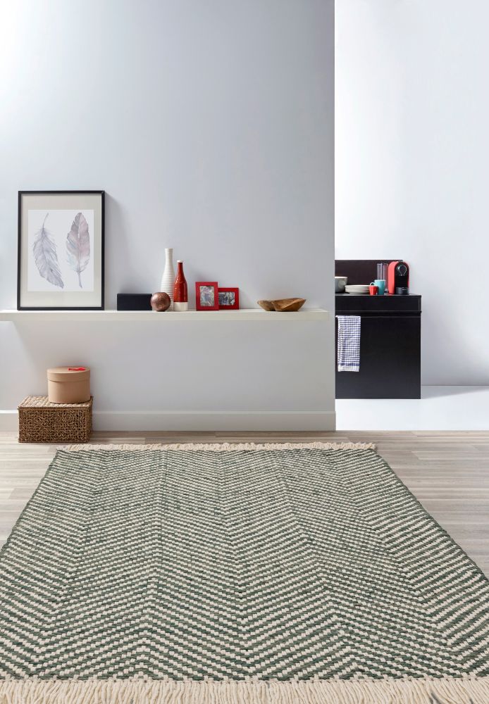 Vigo-  Natural Weaves - Green-   Asiatic London
