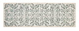 Vintage Scroll - Green- Elegant Affair - Washable - Hug Rug - Pheonox Rugs