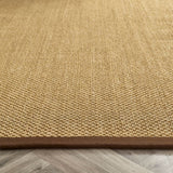 Sisal Neutrals- Warm Natural - Dark Brown Border -  Origins-  Phoenox Rugs