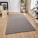 Windsor Wool Border - Grey - Think Rugs