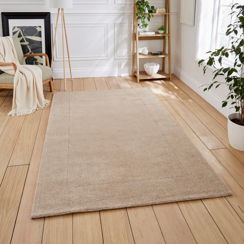 Windsor Wool Border - Natural - Think Rugs