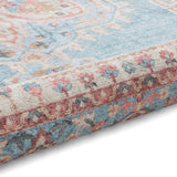 Zahra - Washable - S0063 - Blue / Beige - Think Rugs