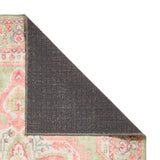 Zahra - Washable - S0063 - Green / Pink - Think Rugs