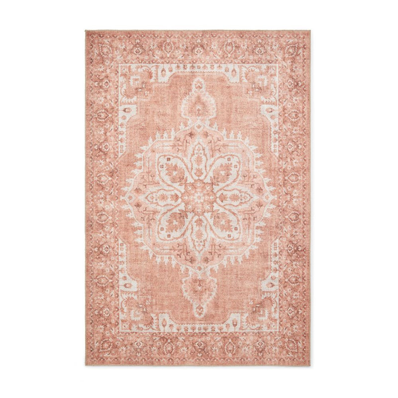 Zahra - Washable - S0063 - Terracotta - Think Rugs