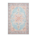 Zahra - Washable - S0063 - Blue / Beige - Think Rugs