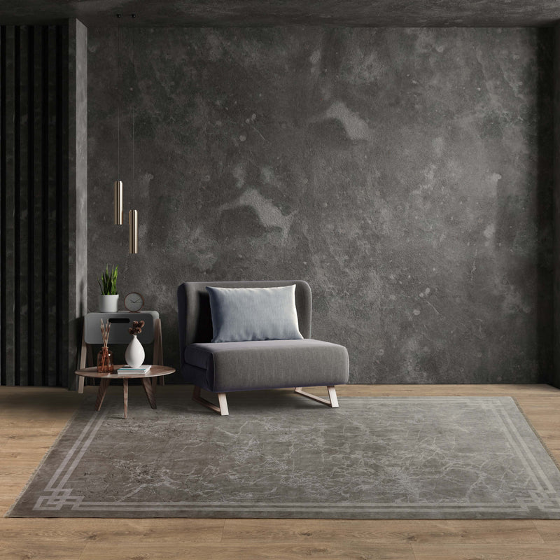 Zehraya - ZE04-  Silver Border - Asiatic London