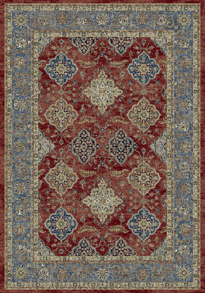 Da Vinci Rugs & Runners - 057 - 0163 1454 - Red/Navy - MC