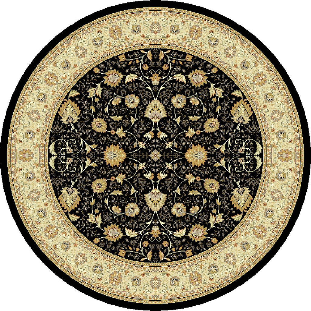 Noble Art 6529/090- Cream/Black Rugs and Runners- CIRCLES AVAILABLE- MC
