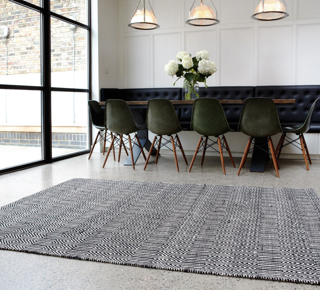 SLOAN RUGS AND RUNNERS- BLACK -AC