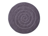 Spiral 100% Wool Circular Rugs - Grey- TR
